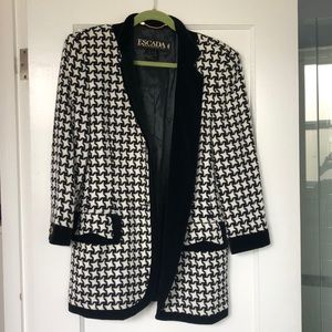 Escada Blazer black/white houndstooth